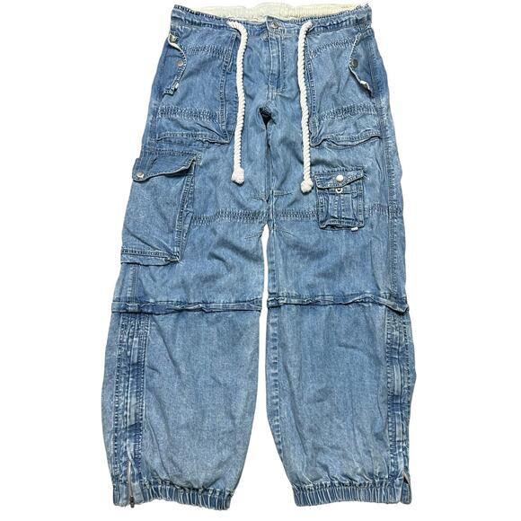 Free People - We the Free South Bay Utility Cargo Pants - Baggy Loose Fit - M - Picture 1 of 11